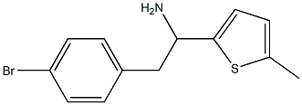 2-(4-bromophenyl)-1-(5-methylthiophen-2-yl)ethan-1-amine 结构式