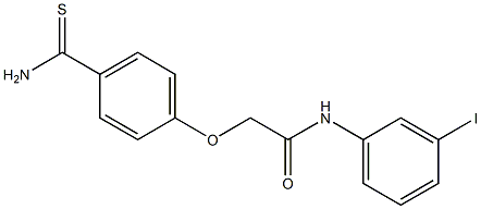 2-(4-carbamothioylphenoxy)-N-(3-iodophenyl)acetamide 结构式