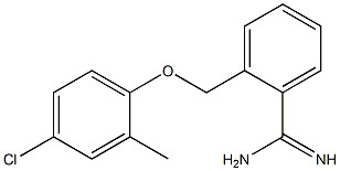 2-(4-chloro-2-methylphenoxymethyl)benzene-1-carboximidamide 结构式