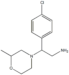 2-(4-chlorophenyl)-2-(2-methylmorpholin-4-yl)ethanamine 结构式