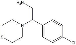 2-(4-chlorophenyl)-2-(thiomorpholin-4-yl)ethan-1-amine 结构式