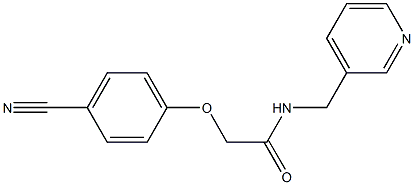 2-(4-cyanophenoxy)-N-(pyridin-3-ylmethyl)acetamide 结构式