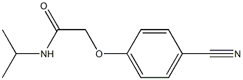 2-(4-cyanophenoxy)-N-isopropylacetamide 结构式