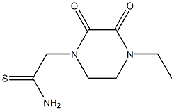 2-(4-ethyl-2,3-dioxopiperazin-1-yl)ethanethioamide 结构式