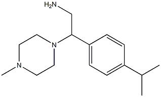 2-(4-isopropylphenyl)-2-(4-methylpiperazin-1-yl)ethanamine 结构式