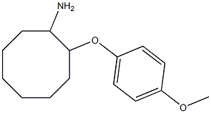 2-(4-methoxyphenoxy)cyclooctanamine 结构式