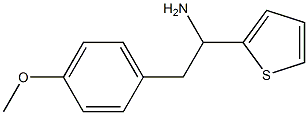 2-(4-methoxyphenyl)-1-(thiophen-2-yl)ethan-1-amine 结构式