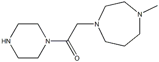 2-(4-methyl-1,4-diazepan-1-yl)-1-(piperazin-1-yl)ethan-1-one 结构式