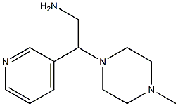2-(4-methylpiperazin-1-yl)-2-pyridin-3-ylethanamine 结构式