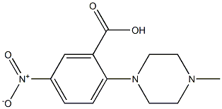 2-(4-methylpiperazin-1-yl)-5-nitrobenzoic acid 结构式