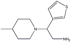 2-(4-methylpiperidin-1-yl)-2-thien-3-ylethanamine 结构式