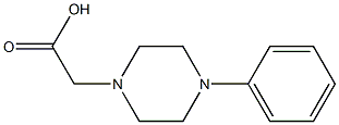 2-(4-phenylpiperazin-1-yl)acetic acid 结构式