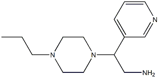 2-(4-propylpiperazin-1-yl)-2-pyridin-3-ylethanamine 结构式