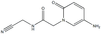 2-(5-amino-2-oxo-1,2-dihydropyridin-1-yl)-N-(cyanomethyl)acetamide 结构式