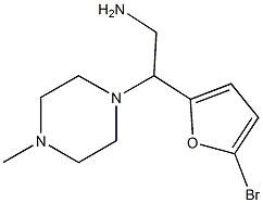 2-(5-bromo-2-furyl)-2-(4-methylpiperazin-1-yl)ethanamine 结构式