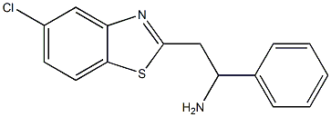 2-(5-chloro-1,3-benzothiazol-2-yl)-1-phenylethan-1-amine 结构式