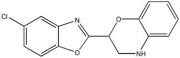 2-(5-chloro-1,3-benzoxazol-2-yl)-3,4-dihydro-2H-1,4-benzoxazine 结构式