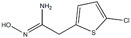 2-(5-chlorothiophen-2-yl)-N'-hydroxyethanimidamide 结构式
