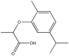 2-(5-isopropyl-2-methylphenoxy)propanoic acid 结构式