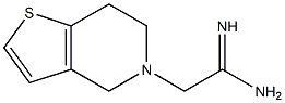 2-(6,7-dihydrothieno[3,2-c]pyridin-5(4H)-yl)ethanimidamide 结构式