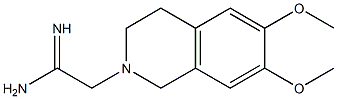 2-(6,7-dimethoxy-3,4-dihydroisoquinolin-2(1H)-yl)ethanimidamide 结构式