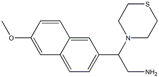2-(6-methoxynaphthalen-2-yl)-2-(thiomorpholin-4-yl)ethan-1-amine 结构式