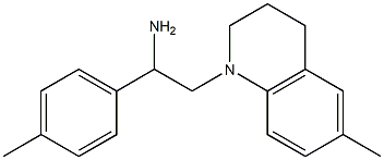 2-(6-methyl-1,2,3,4-tetrahydroquinolin-1-yl)-1-(4-methylphenyl)ethan-1-amine 结构式