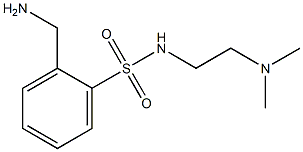 2-(aminomethyl)-N-[2-(dimethylamino)ethyl]benzenesulfonamide 结构式