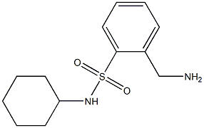 2-(aminomethyl)-N-cyclohexylbenzenesulfonamide 结构式