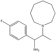 2-(azocan-1-yl)-1-(4-fluorophenyl)propan-1-amine 结构式