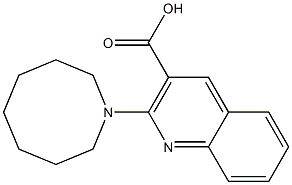 2-(azocan-1-yl)quinoline-3-carboxylic acid 结构式