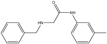 2-(benzylamino)-N-(3-methylphenyl)acetamide 结构式