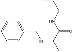 2-(benzylamino)-N-(butan-2-yl)propanamide 结构式