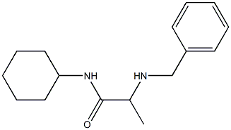 2-(benzylamino)-N-cyclohexylpropanamide 结构式