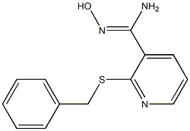 2-(benzylsulfanyl)-N'-hydroxypyridine-3-carboximidamide 结构式