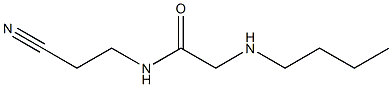 2-(butylamino)-N-(2-cyanoethyl)acetamide 结构式
