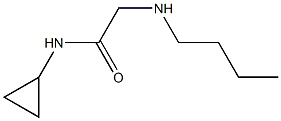 2-(butylamino)-N-cyclopropylacetamide 结构式