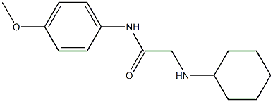 2-(cyclohexylamino)-N-(4-methoxyphenyl)acetamide 结构式
