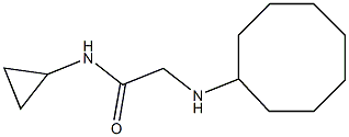 2-(cyclooctylamino)-N-cyclopropylacetamide 结构式