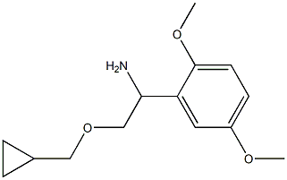 2-(cyclopropylmethoxy)-1-(2,5-dimethoxyphenyl)ethan-1-amine 结构式