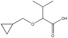 2-(cyclopropylmethoxy)-3-methylbutanoic acid 结构式