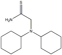 2-(dicyclohexylamino)ethanethioamide 结构式