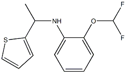 2-(difluoromethoxy)-N-[1-(thiophen-2-yl)ethyl]aniline 结构式