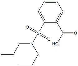 2-(dipropylsulfamoyl)benzoic acid 结构式