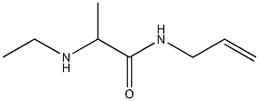 2-(ethylamino)-N-(prop-2-en-1-yl)propanamide 结构式