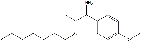 2-(heptyloxy)-1-(4-methoxyphenyl)propan-1-amine 结构式