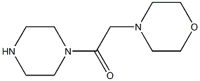 2-(morpholin-4-yl)-1-(piperazin-1-yl)ethan-1-one 结构式