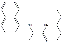 2-(naphthalen-1-ylamino)-N-(pentan-3-yl)propanamide 结构式