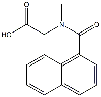 2-(N-methylnaphthalen-1-ylformamido)acetic acid 结构式