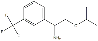 2-(propan-2-yloxy)-1-[3-(trifluoromethyl)phenyl]ethan-1-amine 结构式